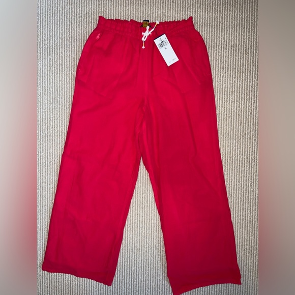 NWT Polo Ralph Lauren Girl's Crochet-Hem Gauze Pull-On Pants - Picture 3 of 8